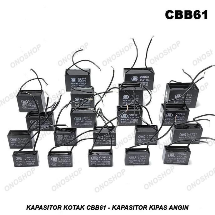 Kapasitor Kotak CBB61 - Kapasitor Kipas Angin 16 uF