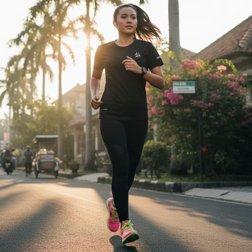 Premium Setelan Olahraga Wanita Running Training Senam Cewek
