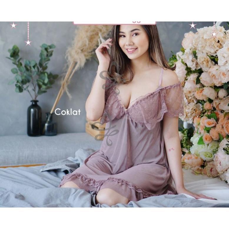 Cuci Gudang  Lingery Jumbo Sexy Sabrina Transparan/Baju Tidur Sexy Jumbo Dh122
