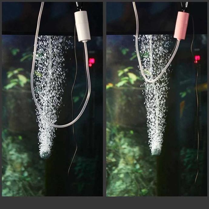 Fisch- Taffre Aerator Usb Pompa Udara Akuarium Powerbank Aquarium Fish Tank Oxygenator Usb 1W - Ab47