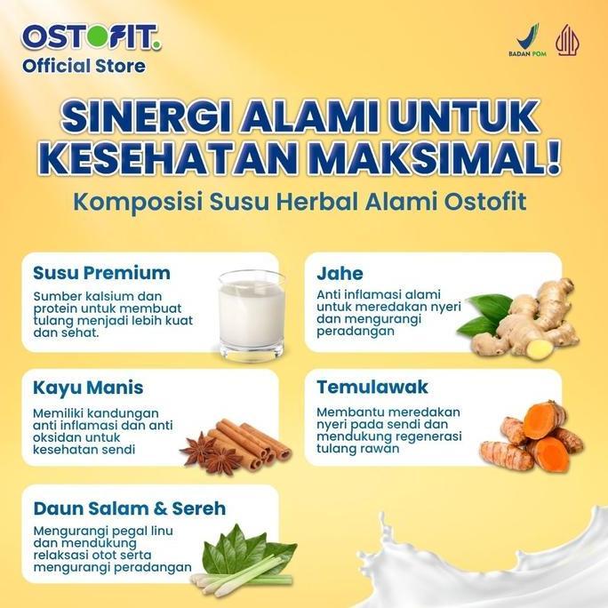 Gyunyu- Susu Ostofit Susu Herbal 200Gr - 4 Box - Bpom & Halal - Minuman Susu Bubuk Manis | Dairy Mil