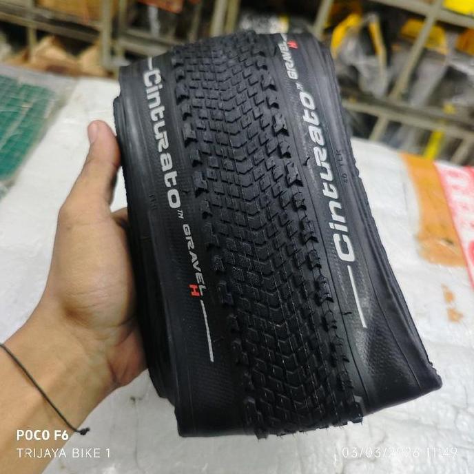 PIRELLI CINTURATO Gravel H 700 x 40 Black Hard Terrain Ban Luar 700x40 Pirelli Cinturato Gravel Blac