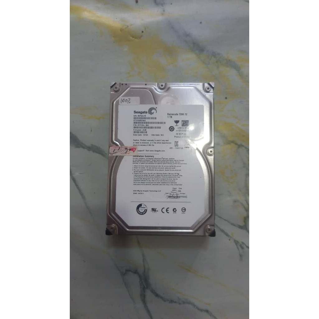 HARDISK PC SEAGATE 1TB SECOND KESEHATAN 100%