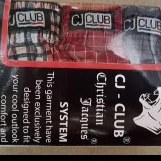 DF10 - Boxer katun cj club isi 3 pis m.l.xl.xxl.xxxl