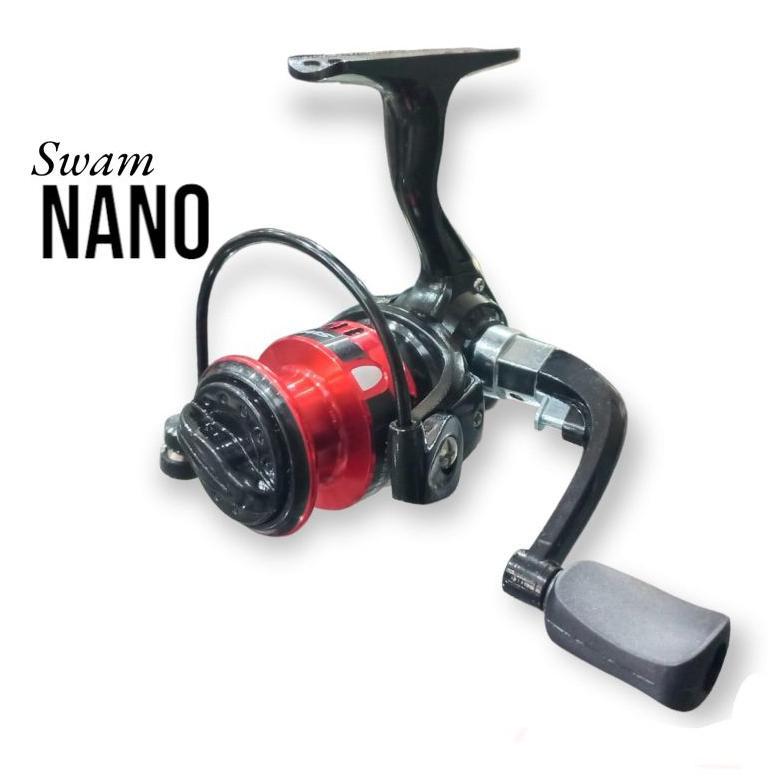 Terbaru Reel Pancing/Kerekan Pancing Spinning Mini Swan Nano 050 (6 Ball Bearings)