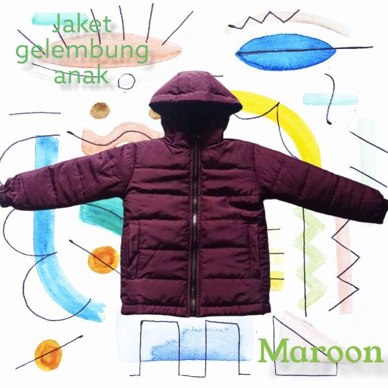 Hot Product Jaket Gelembung Anak Tebal - Jaket Puffer Anak Laki-Laki Dan Perempuan Usia 2-13 Thn