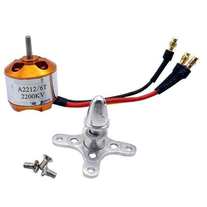BRUSHLESS MOTOR A2212 2200KV OUTRUNNER MOTOR DINAMO DRONE RC AIRCRAFT TKPR