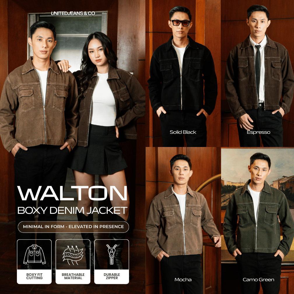Value Pack Unitedjeans Walton Boxy Denim Jacket Jacket Boxy Jeans Bahan Soft Denim