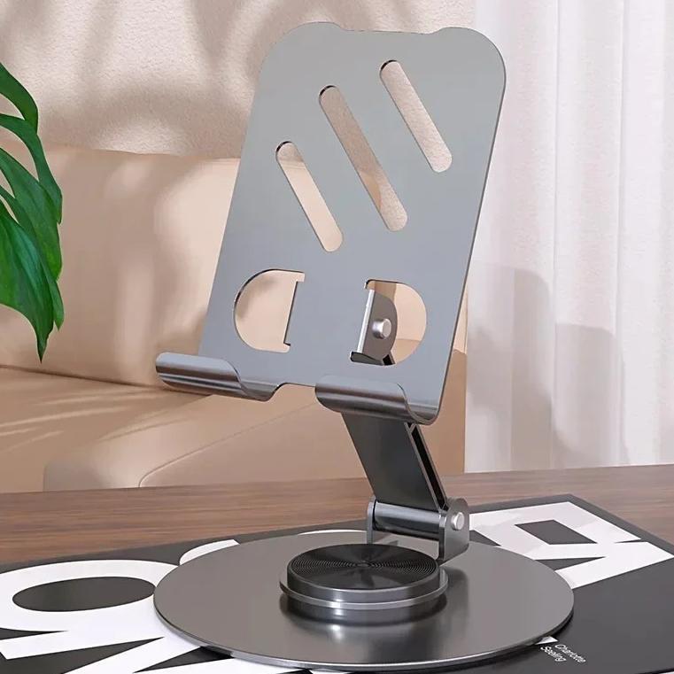 CUCI GUDANG Stand Holder HP Metal Rotasi 360 Dudukan Ponsel Besi Phone Stand Holder Tablet Multifung