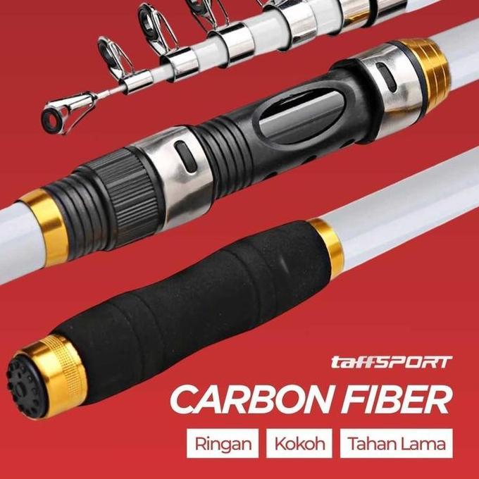 TaffSPORT GHOTDA Joran Pancing Antena Portable Carbon Fiber - CF3000 (TERBAIK) (TERBARU) (TERMURAH)