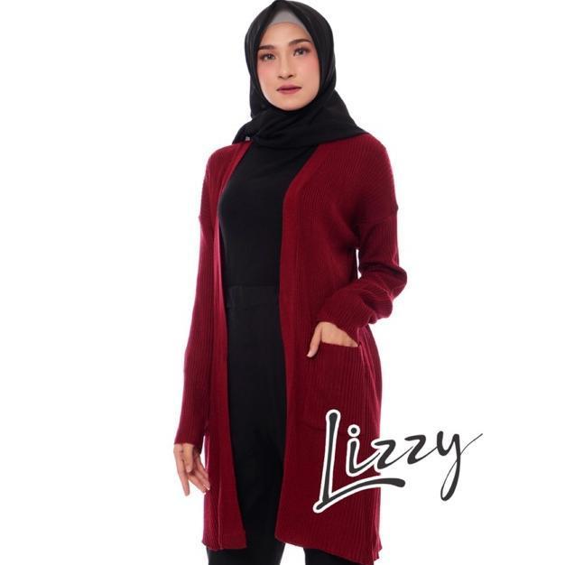 EXCLUSIVE LIZZY OUTFIT CARDIGAN RAJUT PANJANG BELLE KOREAN STYLE RAJUT WANITA
