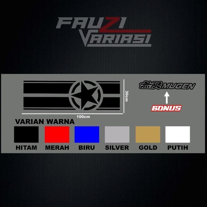 Stiker Kap Mesin Mobil Cutting STICKER CUTTING KAP MESIN MOBIL