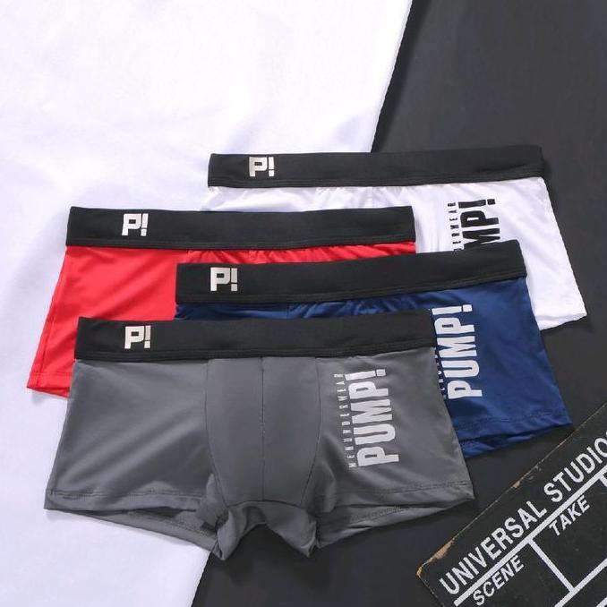 DS205 - Men Underwear Pump! Boxer Pria Full Spandex