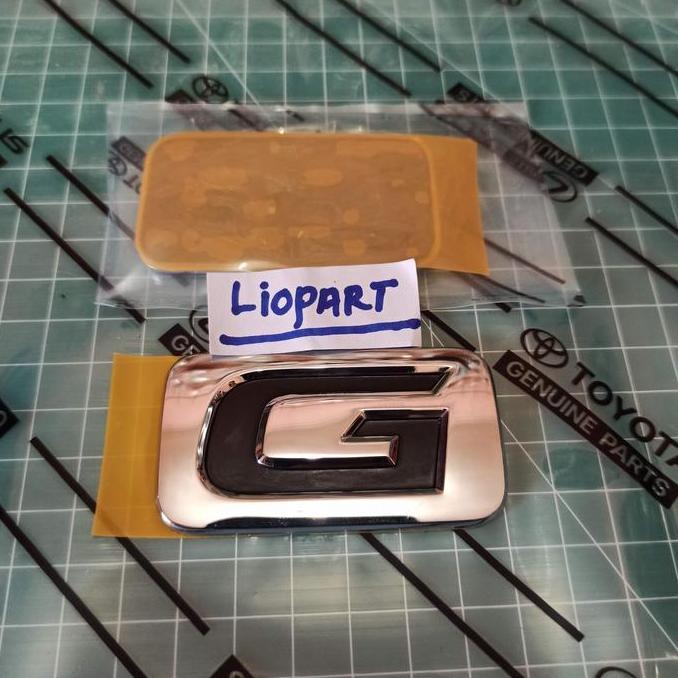 emblem merek tipe G g innova lama reborn 2004-2021 original