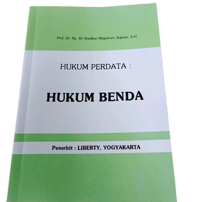 buku kuliah hukum perguruan tinggi hukum perdata hukum benda sri soedewi masjchoen