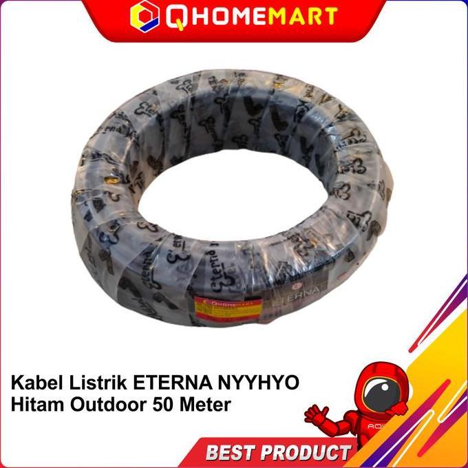 Kabel Listrik ETERNA NYYHYO Hitam Outdoor 50 Meter