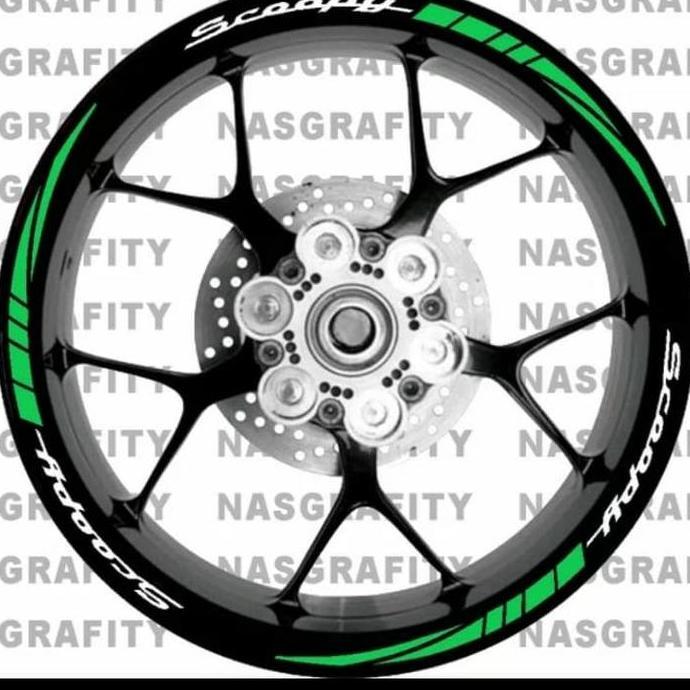 cutting sticker lis velg motor HONDA SCOOPY