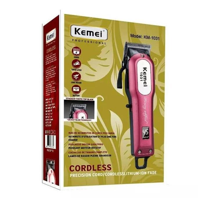 Kemei KM-1031 Hair Clipper Rechargeable Lithium KM 1031 Original