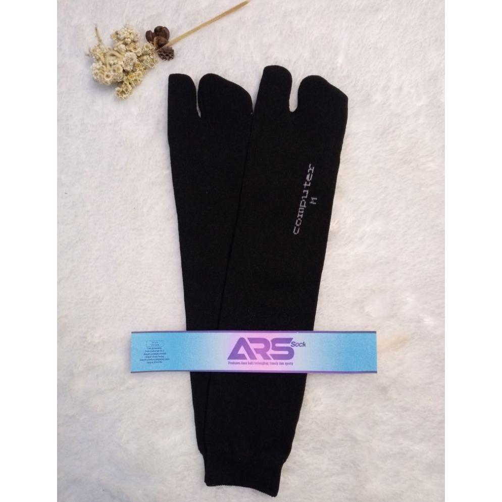 Premium Ars Kaos Kaki Muslimah Jempol Polos Hitam Bahan Polyester Computers Desain