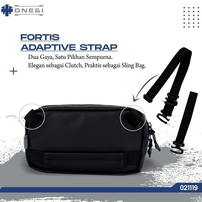 Promo Handbag Pria One & I Fortis : Bulwark 2 In 1 + Sling Bag Waterproof | Tas Pria Tangan + Tas Se