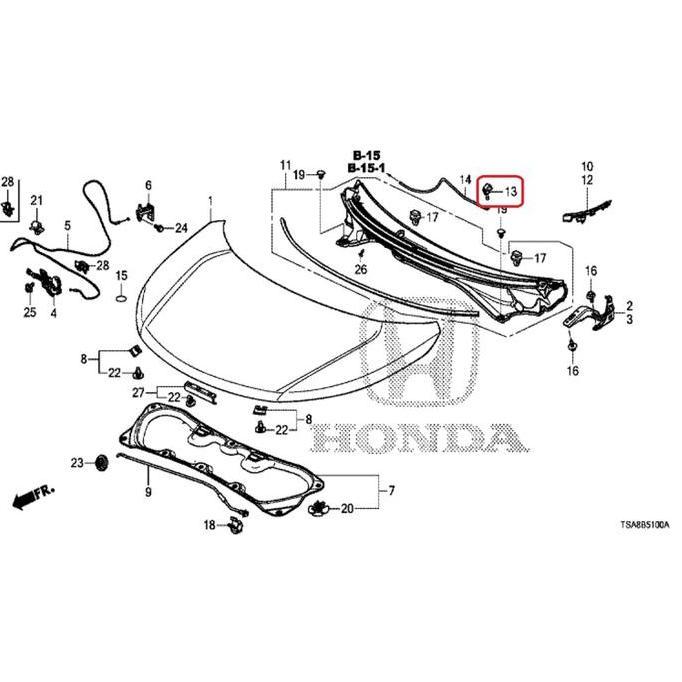 Nozzle WIPER NOZZEL Wiper Depan BRIO MOBILIO BRV 2016-2021 Original