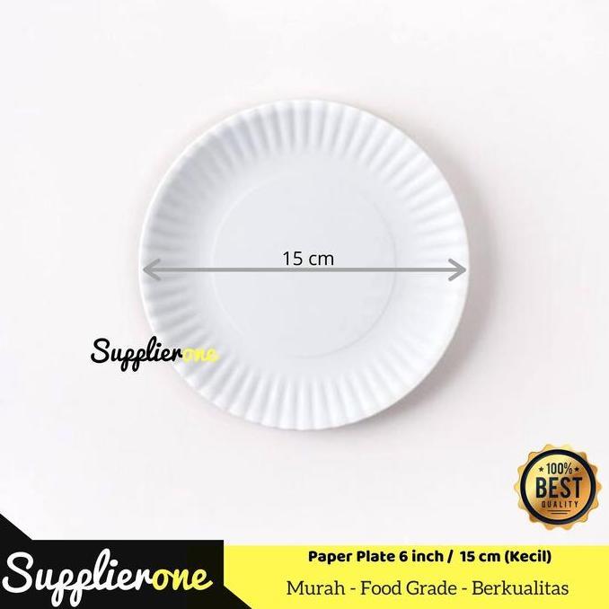 Piring Kertas / Paper Plate / Piring Kertas Putih / Piring Kertas Besar
