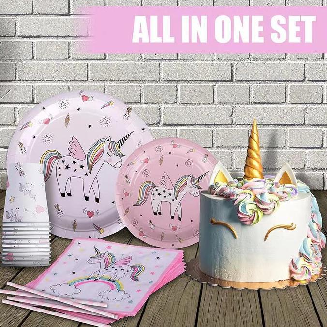 Party Set Perlengkapan Pesta Alat Makan Ulang Tahun Ultah Anak Set