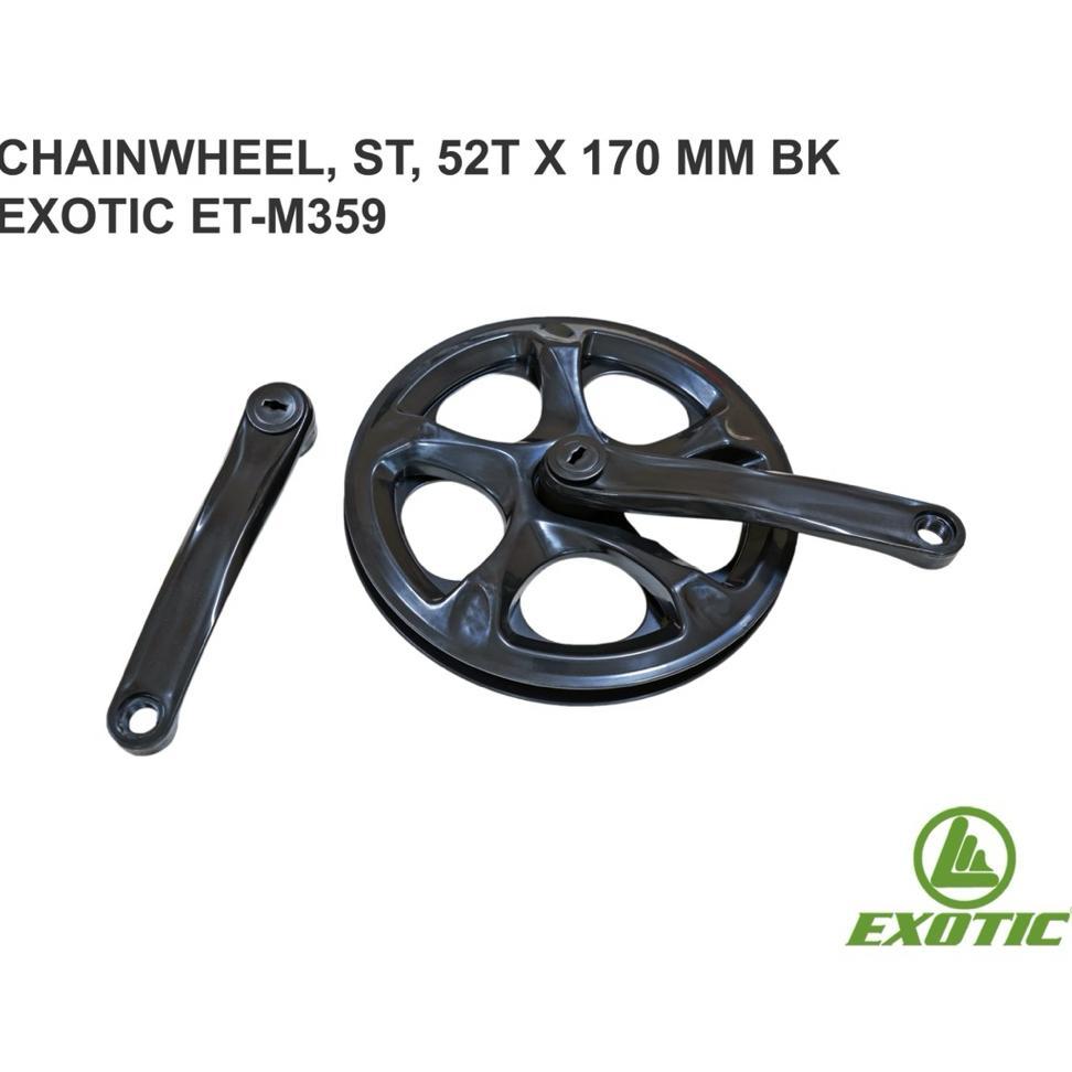 Single Crank Gir Depan 52T Exotic Ada Cover Bb As Kotak Sepeda Lipat 16 20
