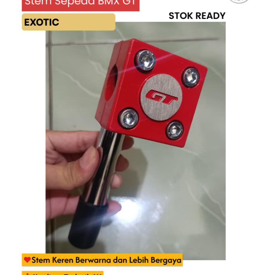 Stem Sepeda Bmx Exotic 22 Gt Pilihan Warna Random - Stem Stang Sepeda Anak & Bmx Universal Alloy Chr