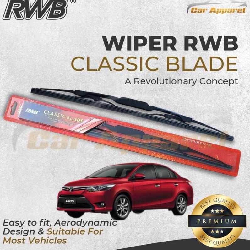 Rwb Classic Wiper Vios Gen 3 2014-2021 / Windshield Vios Gen3 2 Pcs