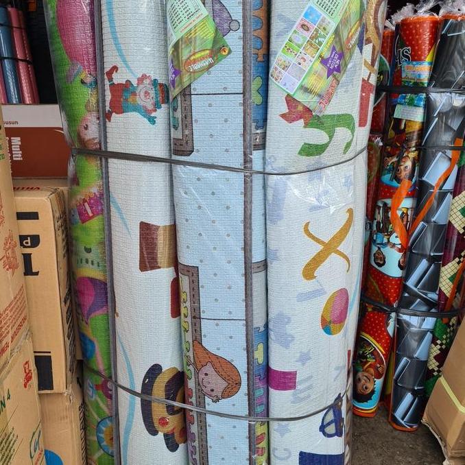 tikar gulung plastik / karpet lantai motif / lipat murah 120 x 170 cm