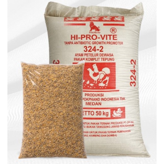 HI-PRO-VITE 324-2 Repacking 1 Kg Pakan Ayam Petelur/Pakan Ayam 324-2 Repacking 1 kg