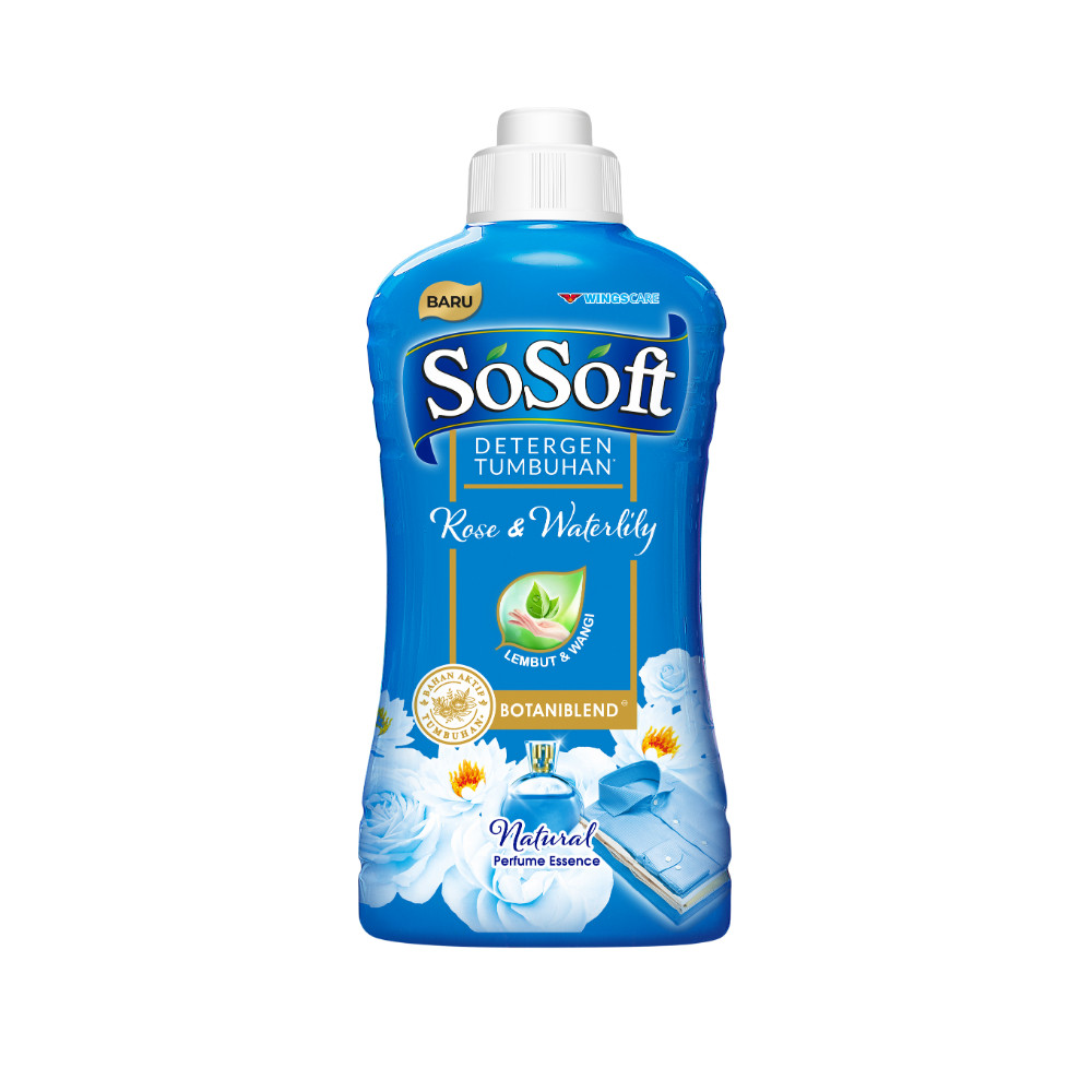 So Soft Deterjen Cair Rose & Waterlily Botol 700 ml x2 - Gambar 4