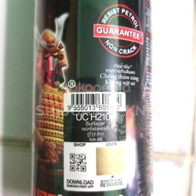 cvRudiyana- Epoxy UCH210 surfacer SAMURAI Paint Cat Semprot Pylox Aerosol UCH210 Diskon