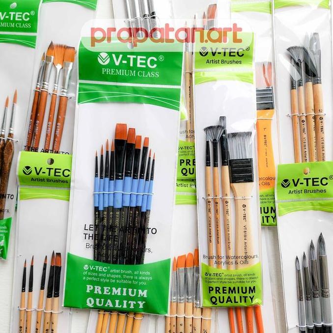 Kuas Lukis V-TEC Set | VTEC Paint Brush set