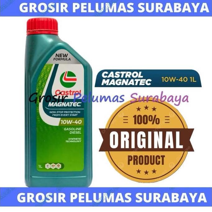 Oli ORIGINAL Castrol Magnatec 10w-40 10W40 10w/40 Bensin / Diesel BOTOL 1ltr 1 Liter