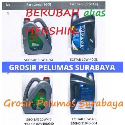 Original Suzuki SGO ECSTAR F7000 10w-40 10w/40 10w40 galon 4ltr
