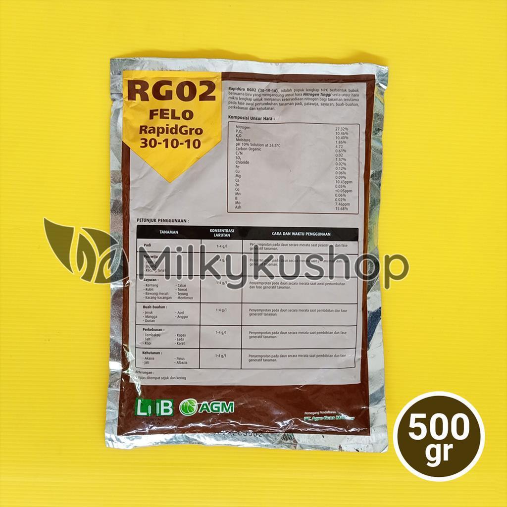 Pupuk Felo Rg02 500 Gram Npk  30 10 10 Kemasan Pabrik