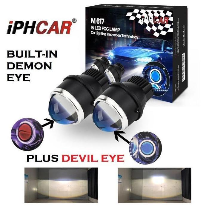 Lampu BILED FOGLAMP DEMON EYE M617 Iphcar devil eyes fog lamp projector projie