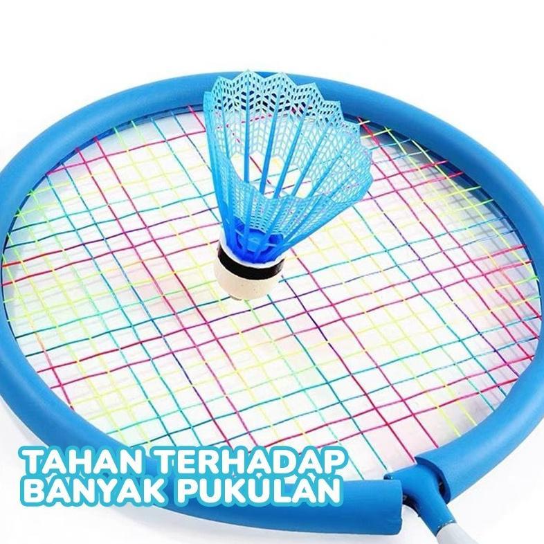 XP BBAK SET 2 PCS Mainan Raket Bulutangkis Anak Kecil Ringan Mudah Dibawa Handgrip Spons XTRA Tas Ra