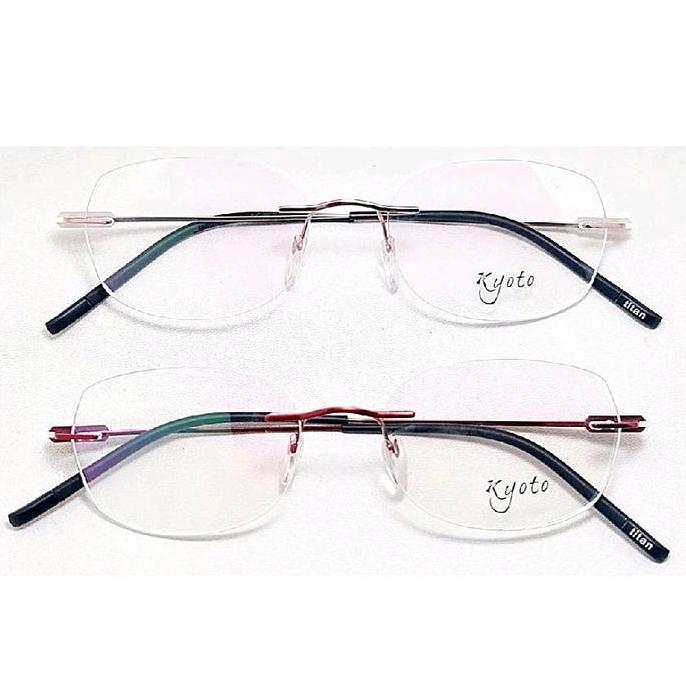 Frame Kacamata Kyoto Titanium 05561 51-19-140 Rimless [terbaik]