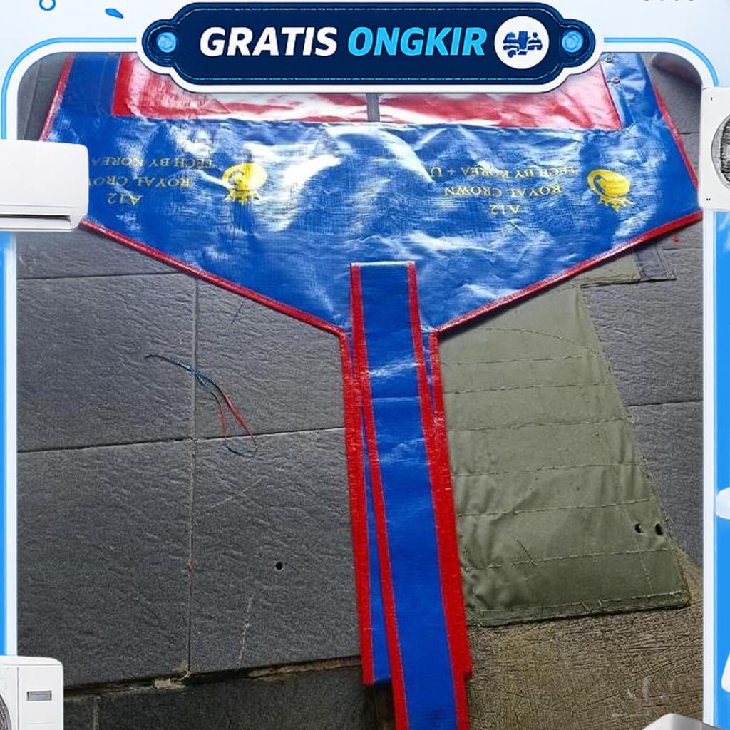 Cover Ac/ Plastik Terpal Cuci Ac Ukuran 2Pk