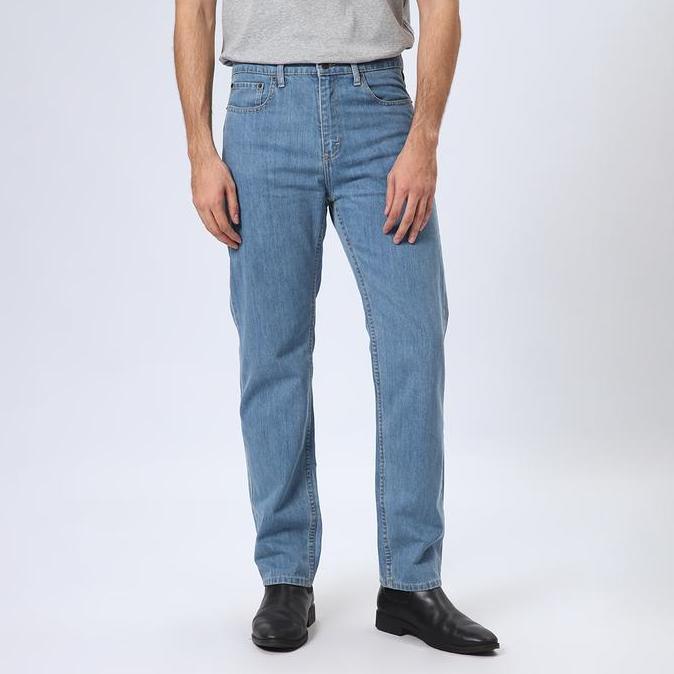 PROMO EDWIN JEANS - Celana Panjang Denim Pria Reguler Fit Straight Jeans 801 Slub VINTAGE INDIGO PRO