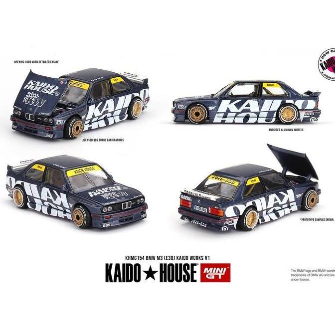 KHMG154 - MINIGT X KAIDO HOUSE - BMW M3 (E30) KAIDO WORKS V1 - DIECAST MOBIL MAINAN MINIATUR AS2123