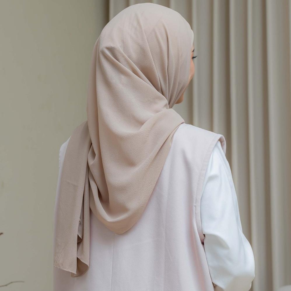 Premium By.Arsy Aila Pashmina Inner Hijab Instan Ceruty Babydoll 2In1 Tanpa Label