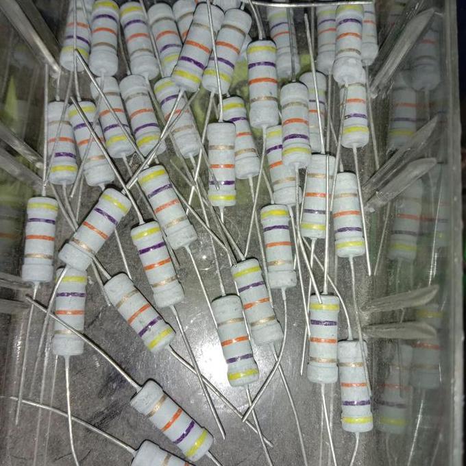 RESISTOR 47K 47KOHM 47 K 2WATT 2 WATT TOLERANSI 5% D'90