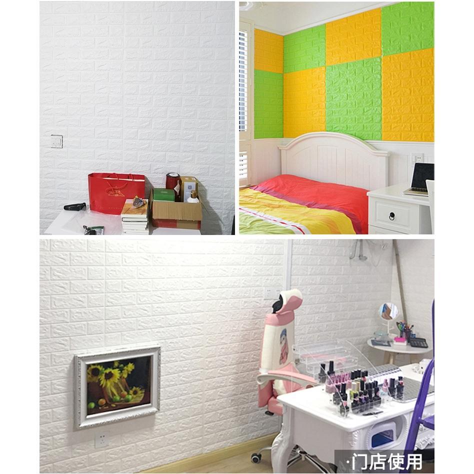 FAST DELIVERY Hoptech Medan - Wallpaper 3D Foam | Room Decoration Wallpaper | 3D Foam Bata