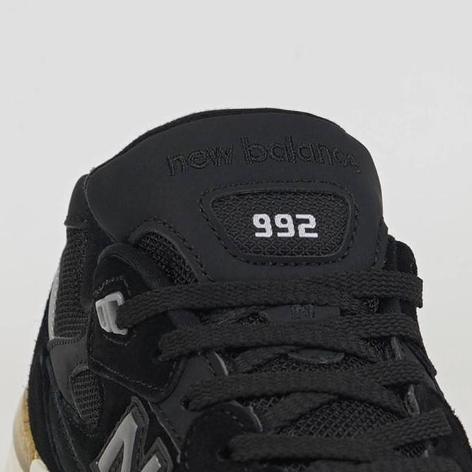 Sepatu Nb 992Bl Black Grey Hitam