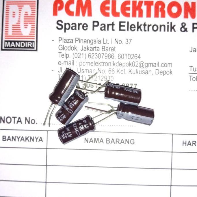 47 UF 35 V 47UF 35V 47.35V CAPACITOR POLAR D'90