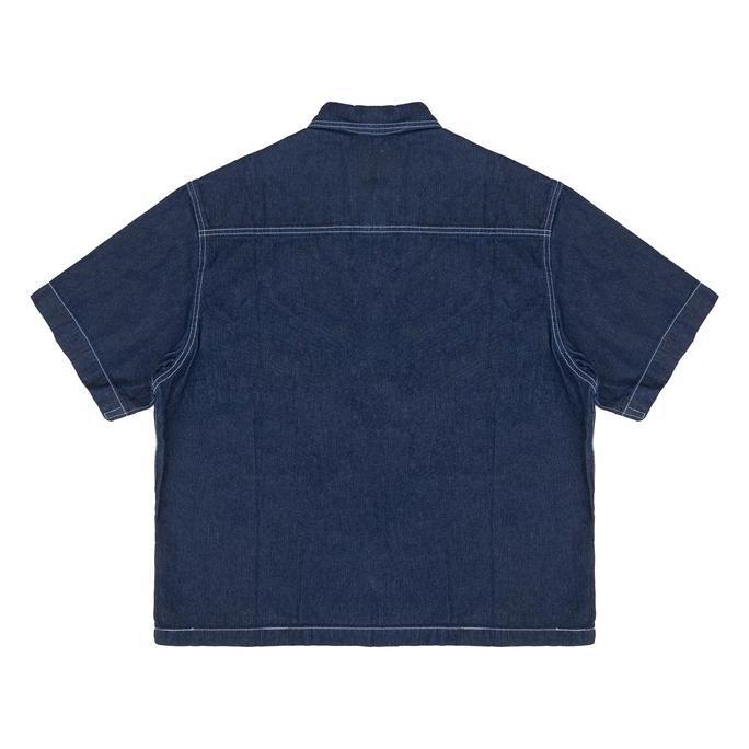 Jassminaa - Moxie Benjie Denim Boxy Shirt - Deep Blue
